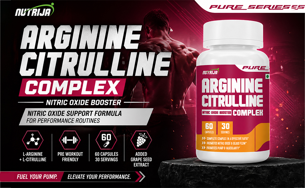 Nutrija L-ARGININE AND L-CITRULLINE COMPLEX™ (60 Capsules)