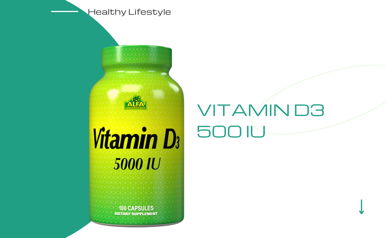 ALFA VITAMINS Vitamin D3 1000 IU Supplement, Supports Immune Health, Calcium Absorption, Healthy Bones & Joints, Dietary Supplement for Daily Wellness, Non GMO, Gluten Free, 100 Capsules
