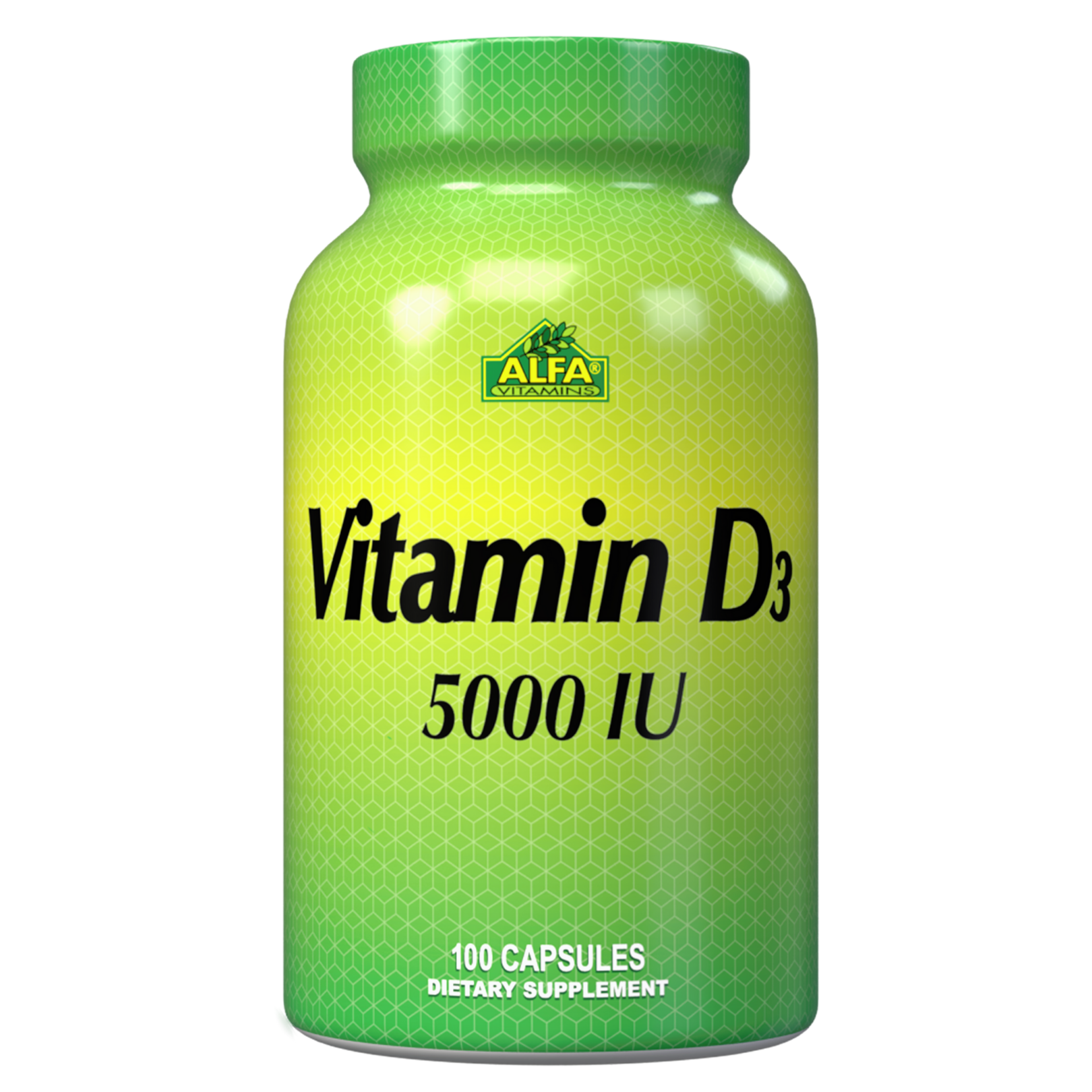 ALFA VITAMINS Vitamin D3 1000 IU Supplement, Supports Immune Health, Calcium Absorption, Healthy Bones & Joints, Dietary Supplement for Daily Wellness, Non GMO, Gluten Free, 100 Capsules