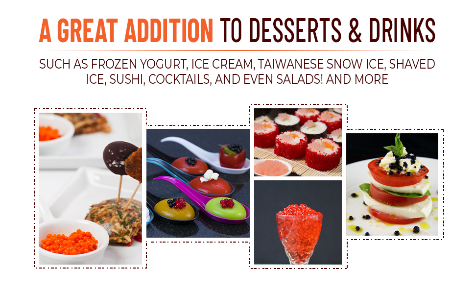 Cape Crystal Sodium Alginate and Calcium Chloride – Spherification Value Kit - Practice Molecular Gastronomy, 4-Oz.