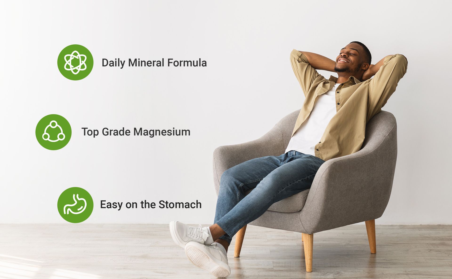 Deal Supplement Magnesium Glycinate 500mg Per Serving, 240 Veggie Capsules