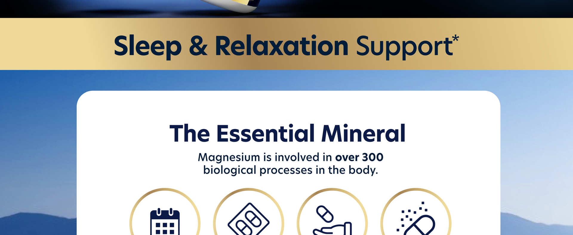 Magnesium Glycinate 400mg, Sleep & Relaxation Support, High Absorption