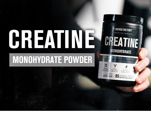 Jacked Factory Creatine Monohydrate Powder 425g - 5g Daily Micronized Creatine Monohydrate for Men and Women, Vegan-Friendly, Third-Party Tested - 85 Servings, Unflavored