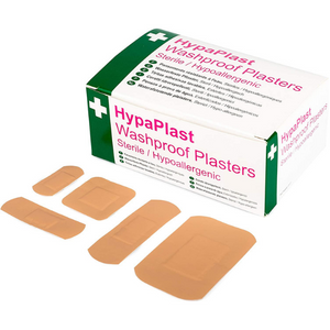 Safety First Aid HypaPlast Pack of 100 Assorted Washproof Plasters