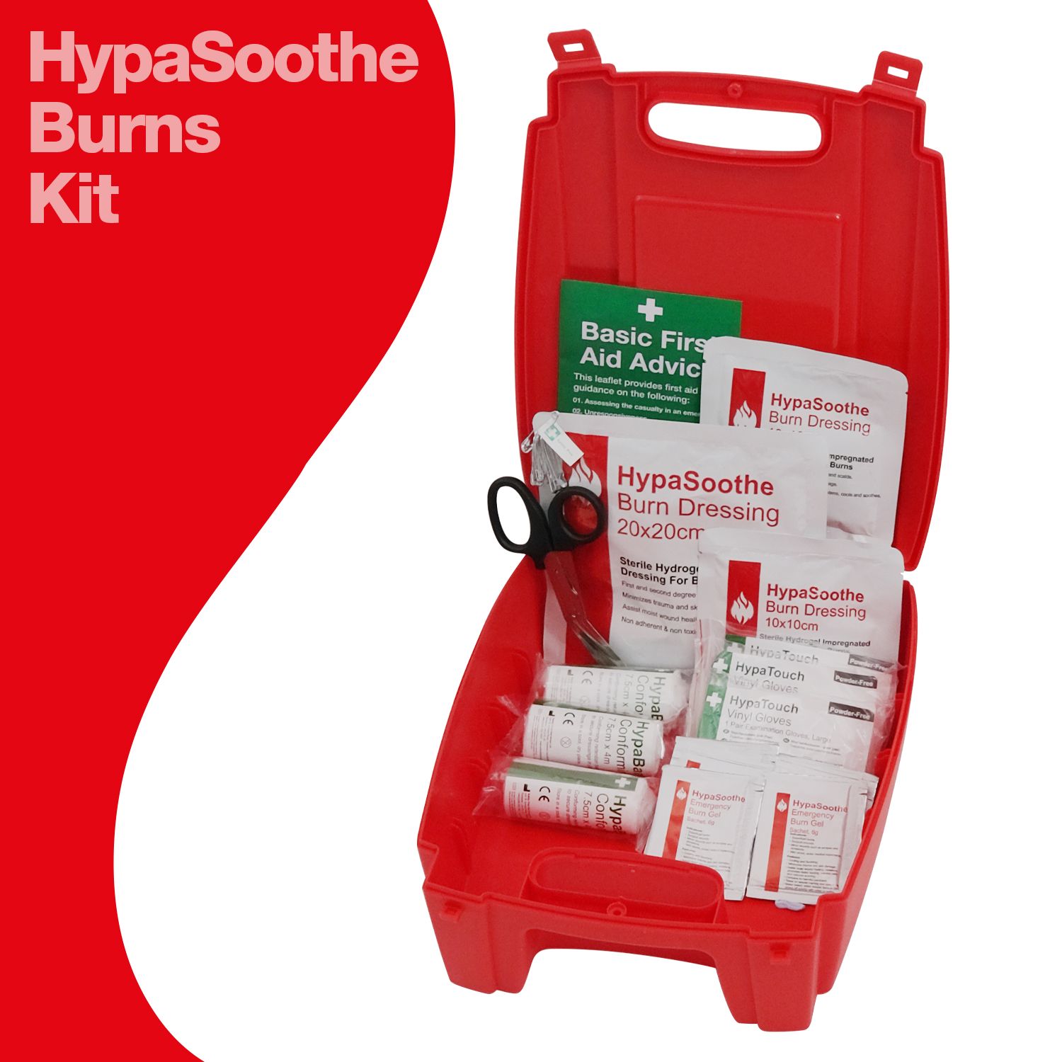 Safety First Aid Group Evolution First Aid, Eye Wash & Burns Point, Large, 43cm x 91cm | Large Fully-Stocked
