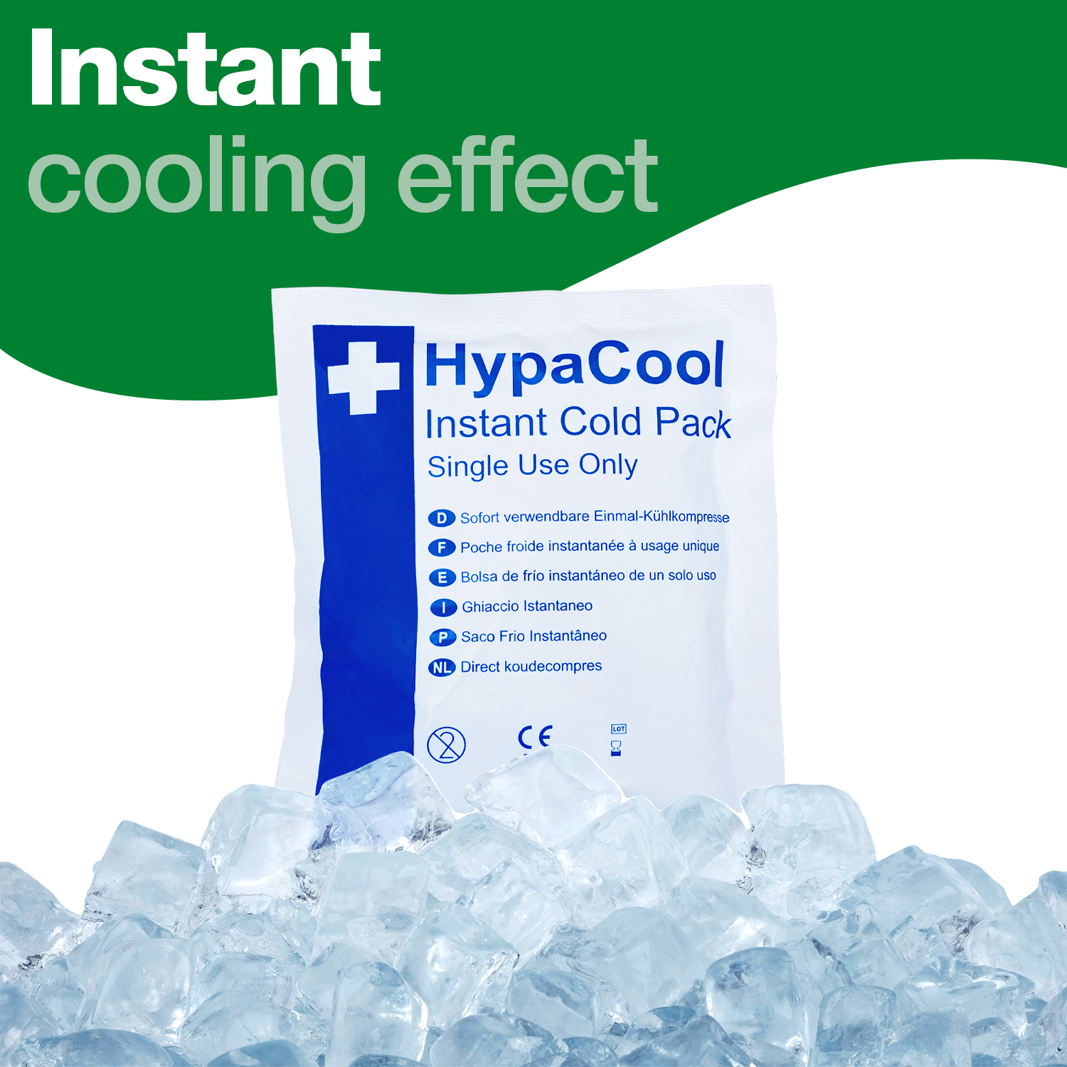 Safety First Aid HypaCool Pack of 24 Instant Cold Packs 12.5cm x 15cm