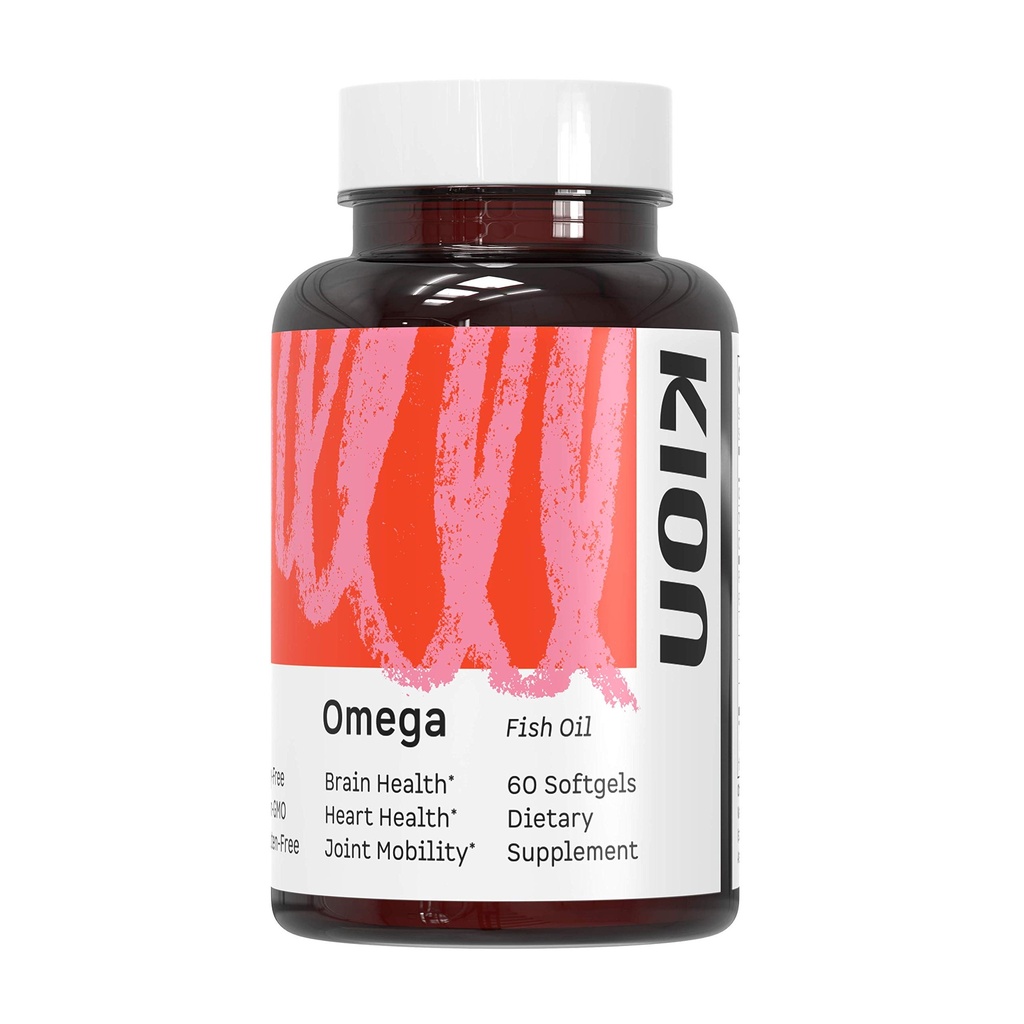 Kion Omega - Omega 3 Fatty Acid Integratori - Integratori DHA - Mini Fish Oil Softgels - Omega 3 DHA EPA Fish Oil Pills - Fish Oil 1.000 mg - 30 Servings