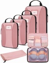 Cubi da imballaggio per compressione BAGSMART, 6 Cubi da imballaggio PCS per valigette, Organizzatore di borse da viaggio per bagagli, Cubo da imballaggio leggero per essenziali da viaggio