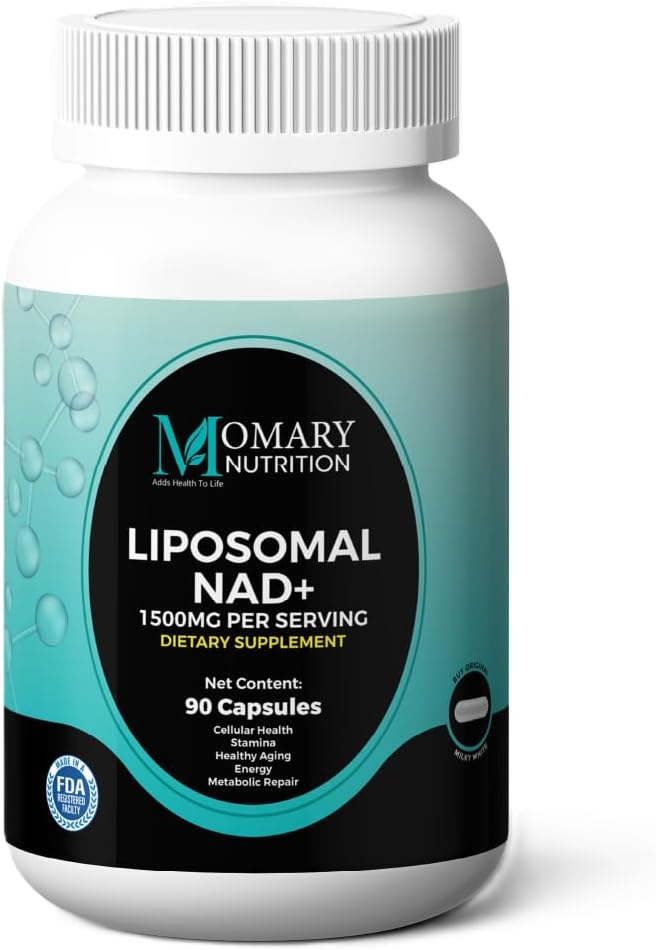 Liposomal NAD+ Supplemento | Supplementi NAD più votati per le donne e gli uomini con estratto di noce di resveratrolo e giapponese, supporto Stamina, riparazione metabolica | Vegan, senza glutine, non OGM, 90 capsule