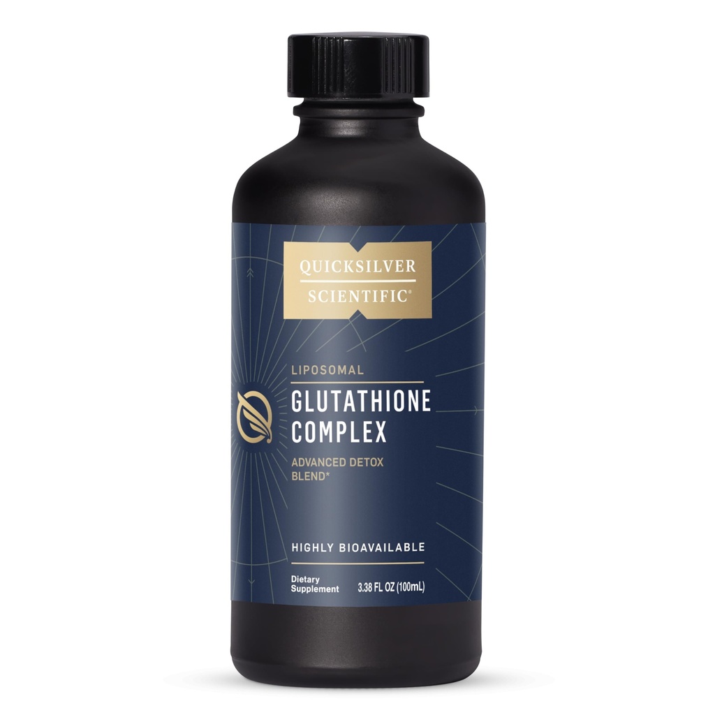 Quicksilver Scientific Glutathione Complex - Supplemento antiossidante ad assorbimento superiore con Glutathione liquido & Milk Thistle - Vitamina B Complex - Supplemento per uso quotidiano (3.38 fl oz)