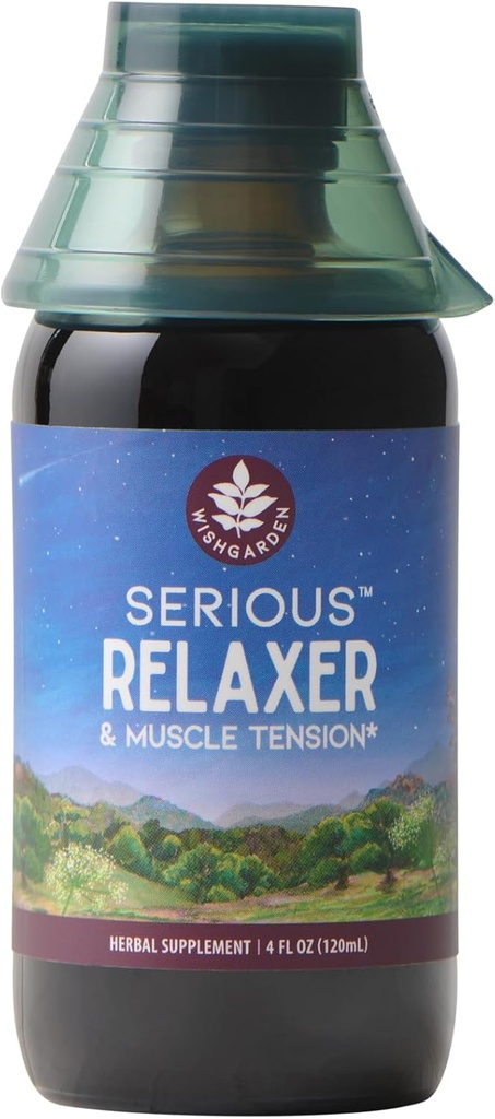 WishGarden Herbs Serious Relaxer & Muscle Tension - All-Natural Muscle Relaxation Herbal Supplemento con Wild Lettuce & Wood Betony, rilascia la tensione muscolare, rilassare muscoli e muscoli Discomfort, 4oz