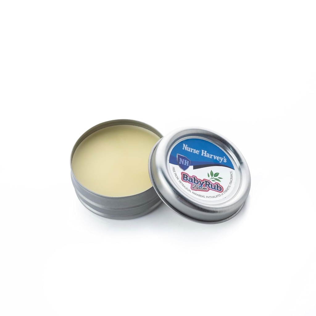 NURSE HARVEY's BABY RUB BALM (Purely Natural Baby Chest Rub, 3 mesi+, Soothes Coughs & Stuffy Noses) 0.7Fl Oz