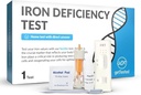 getTested Iron Deficiency Test Kit – a Home Blood Test per l'anemia con risultati rapidi – Fingerprick Sample, No Lab Visit Needed – Controllo clinicamente convalidato per bassi livelli di ferro