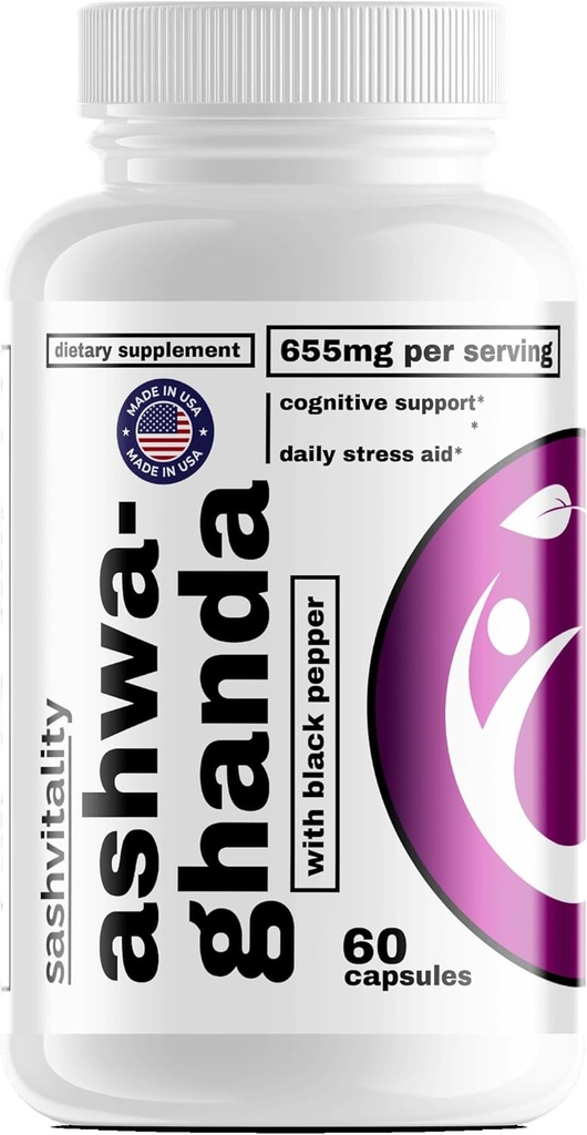 SASH Vitality Ashwagandha capsule | Alta resistenza | 60 capsule | per uomini e donne