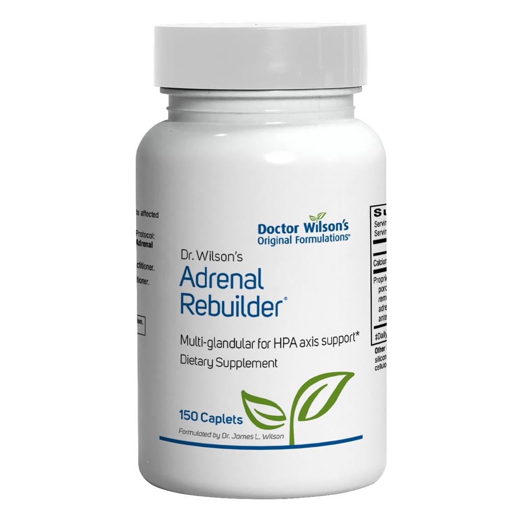 Dr. Wilson's Adrenal Rebuilder 150 Caplets multiglandular Compreso Cortex surrenale per il supporto adrenale e HPA Axis*