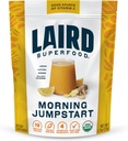 Laird Superfood Morning Jumpstart Powder Drink Supplement, Limone, Lucuma, Ginger e Cayenne Cleanse, Organic, 2.7 Oz Bag, Confezione da 1