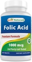 I migliori naturali acido folico 1000 mcg (Vitamina B9), 240 compresse