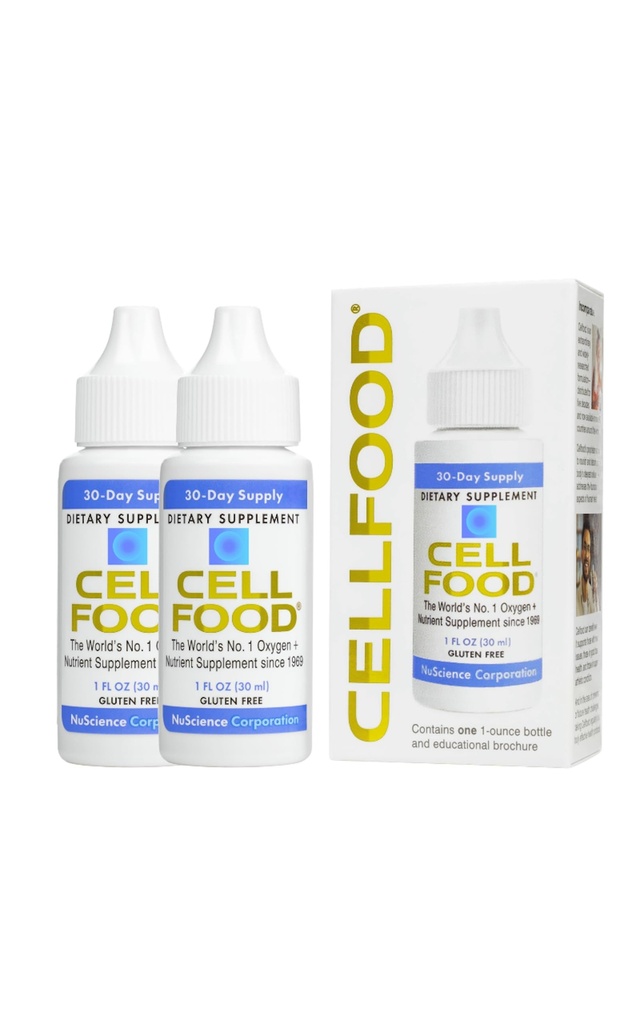 Ossigeno di Cellfood Boost - 1 fl oz, 2 Pack - Supplemento di ossigeno liquido - Gluten Free, Cert. Kosher