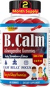 Pertanto B.Calm Kids Focus & Attenzione Gummies - Anti-Stress, Memoria, Mood & Relax- Natural Calm Ashwagandha per bambini e adolescenti – Vitamine di messa a fuoco per adolescenti – Fragola Flavor, 60 ct
