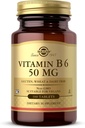 Solgar Vitamin B6 50 mg - 100 compresse - Non OGM, Vegan, Gluten Free, Dairy Free, Kosher - 100 Serve