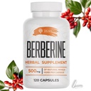 SIRUNES Berberina Supplemento – Berberina HCL Integratore alimentare per uomini e donne – Non OGM Berberina 500mg – Ideale per il supporto immunitario, cuore, colesterolo Livelli 120 capsule