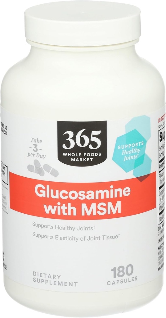 365 da Whole Foods Market, Glucosamina con MSM, 180 capsule