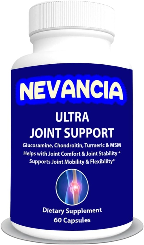 Supporto Ultra Joint - Glucosamina, Condroitina, Turmerica, MSM, Boswellia, Bromelain, Metionina – Aiuta con Joint Comfort & Stability – Supporta Flessibilità Joint & Mobility - 60 Capsule