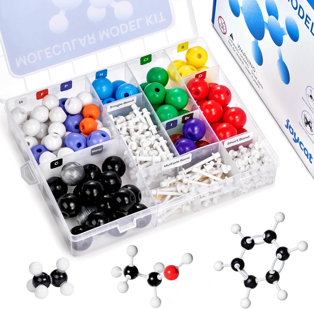 JoyCat Modello molecolare Kit (238pcs), Organic Chemistry Molecule Science Gifts for Ochem and Inorganic Students and Teachers