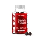Vitamatic Zucchero-Free Cromo Gummie con Ceylon Cinnamon – 2000 mg Equivalente Per Serving (da Estratto 83 mg) – Non OGM, Gluten-Free – 60 Vegan Gummies