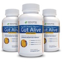 Gut Alive - Tutto il supporto naturale per combattere IBS, bruciore di stomaco, indigestione acida, riflusso acido, Bloating & Gas. Formulazione unica (60 Conte (Pack of 3))