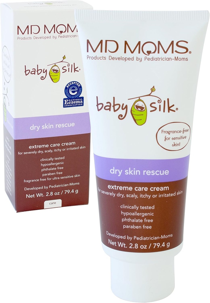 Eczema Crema idratante per pelli sensibili estremamente secche - Ipoallergenico, asciutto, scala, prurito, intestino irritato- Phthalate Paraben Free - Sicuro per il bambino, bambini e adulti