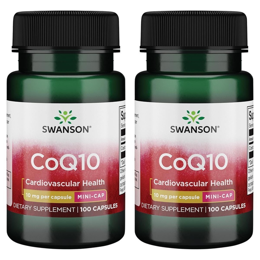 Swanson Coq10 - Mini Cap 10 mg 100 Caps (2 Confezione)