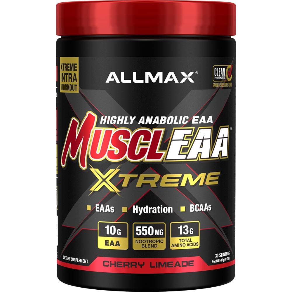 ALLMAX MUSCLEAA Xtreme, Cherry Limeade - 532 g Polvere - Fornisce EAA, BCAA e idratazione - Fino a 30 Serve