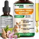 Natural Cats & Dog Yeast Infection Relief - Itchy Skin & Ear Treatment - Riduce Irritation & Relieves Itching and Allergy - Herbal Medicine Drops Supplement - Made in USA
