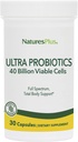 NaturesPlus Ultra Probiotics - 30 Capsule Vegan - Full Spectrum Total Body Support - Include Acai Prebiotici - 30 Serve