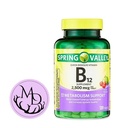 Generico Spring Valley, Vitamina B12 2500 mcg, B12 Quick-Dissolve Cherry Flavor Tablets Integratore alimentare, Vitamina B12, 120 Conte + DRI Store +Sticker