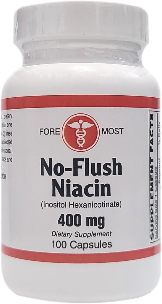Sanità olistica No-Flush Niacin - 400mg - 100 capsule
