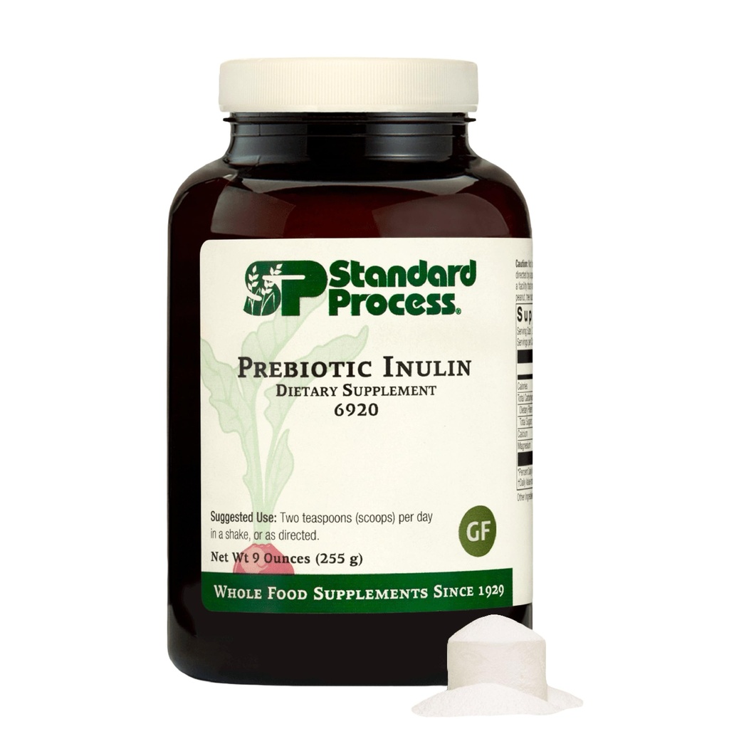 Inulina prebiotica di processo standard - Gut Health & Immune Support Supplemento - Calcio & Magnesio per la salute di ossa - Buona fonte di fibra - Non-Soy, Non-Dairy, Gluten-Free & Vegan - 9 oz (255 g)