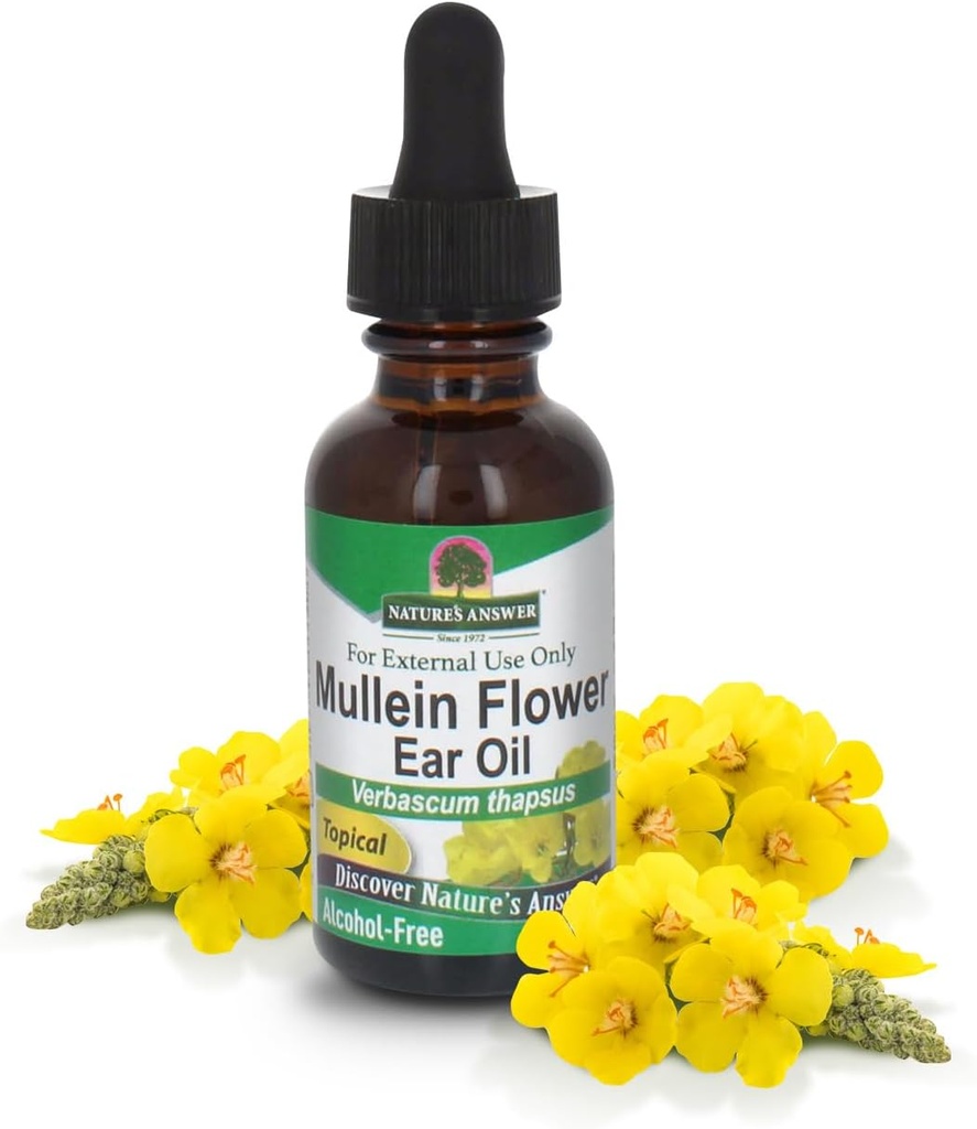 La risposta della natura Alcol-Free Mullein Fiore Ear olio