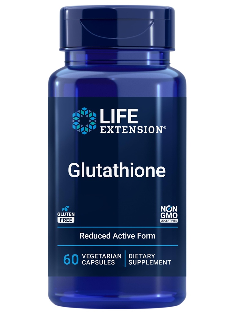 Glutathione 500 mg – Capsule Glutathione, Integratore Antiossidante, Stress Ossidativo, Forma Ridotto Attivo – Senza Glutine, Non OGM, Vegetariano – 60 Capsule