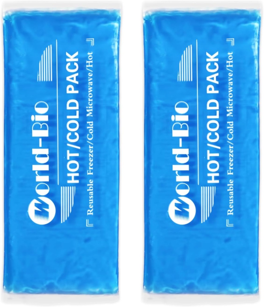 Gel Morbido flessibile Ice Pack per lesioni riutilizzabili, 2Pack-12" X 4.7", Freezer Cold Pack, Hot Cold Compress Cooling Gel Pad per collo, caviglia, ginocchio, gamba, spalla, gomito, polso, piedini