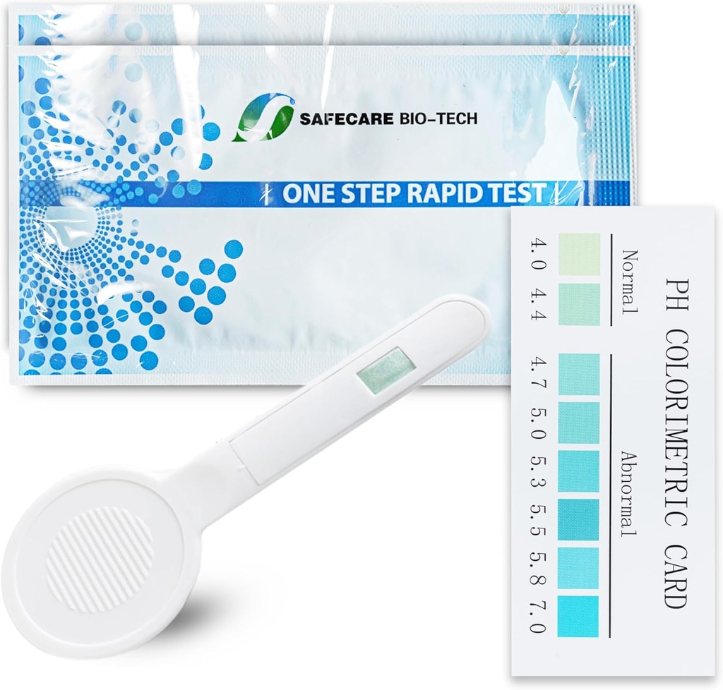 Kit di prova Vaginale pH Bacterial Vaginosis, 5 kit di prova, BV, infezione del lievito, salute vaginale femminile, bilanciamento del pH per le donne, Individualmente Foil Wrapped