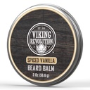 Bilancia del cuscinetto della Vaniglia a spirale della rivoluzione vichinga - Burro del cuscinetto con olio di Argan, Morbillo del cuscinetto per gli uomini con olio di Jojoba - Moisturizer del cuscinetto per gli uomini con cera d'api - Cuscinetto per gli uomini (2oz, 1 confezione)