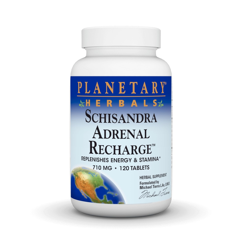 Erboristeria Planetaria Schisandra Complesso adrenale 710mg Con Yam Rhizome, Poria Sclerotium & More - 120 compresse