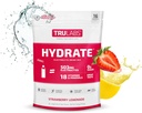 TRULABS Hydrate Strawberry Lemonade, Idratazione Electrolyte Polvere Bevanda Mix, 16 Stick. Zucchero Zero, Solo 5 Calorie, 503 mg Elettroliti.