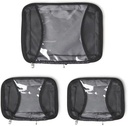 Baggallini Completo a compressione Cubo a 3 pezzi - Cubi con compressione leggera per viaggi