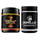 Gorilla Mind Pre Workout (Orange Rush) + Creatina (100 Serv.) - Stack completo per una migliore resistenza, uscita di potenza e dimensione del muscolo