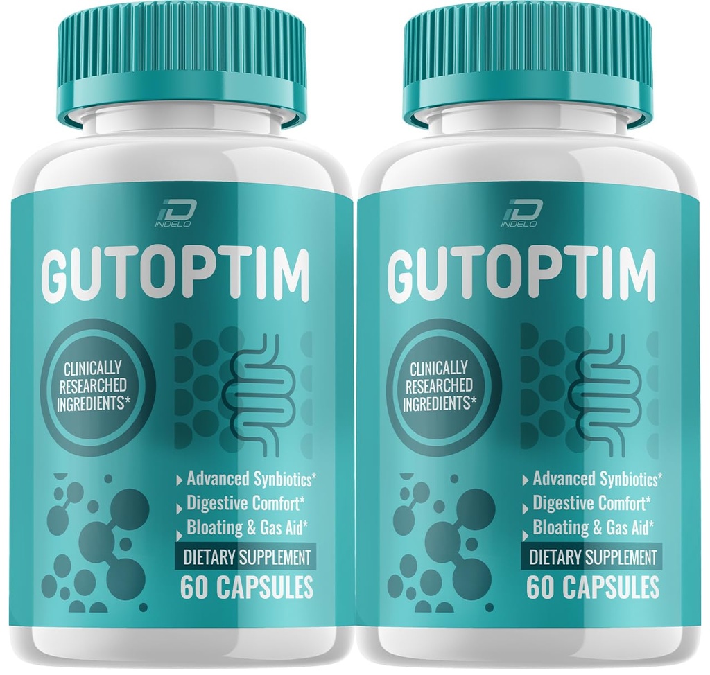 Gutoptim Advanced Probiotic Capsules, Gutoptim Probiotics Support for Digestive Health Pills, Gutoptim Recensioni, Gut Supplement & Digestive Support (2 Pack - 120 Capsules)