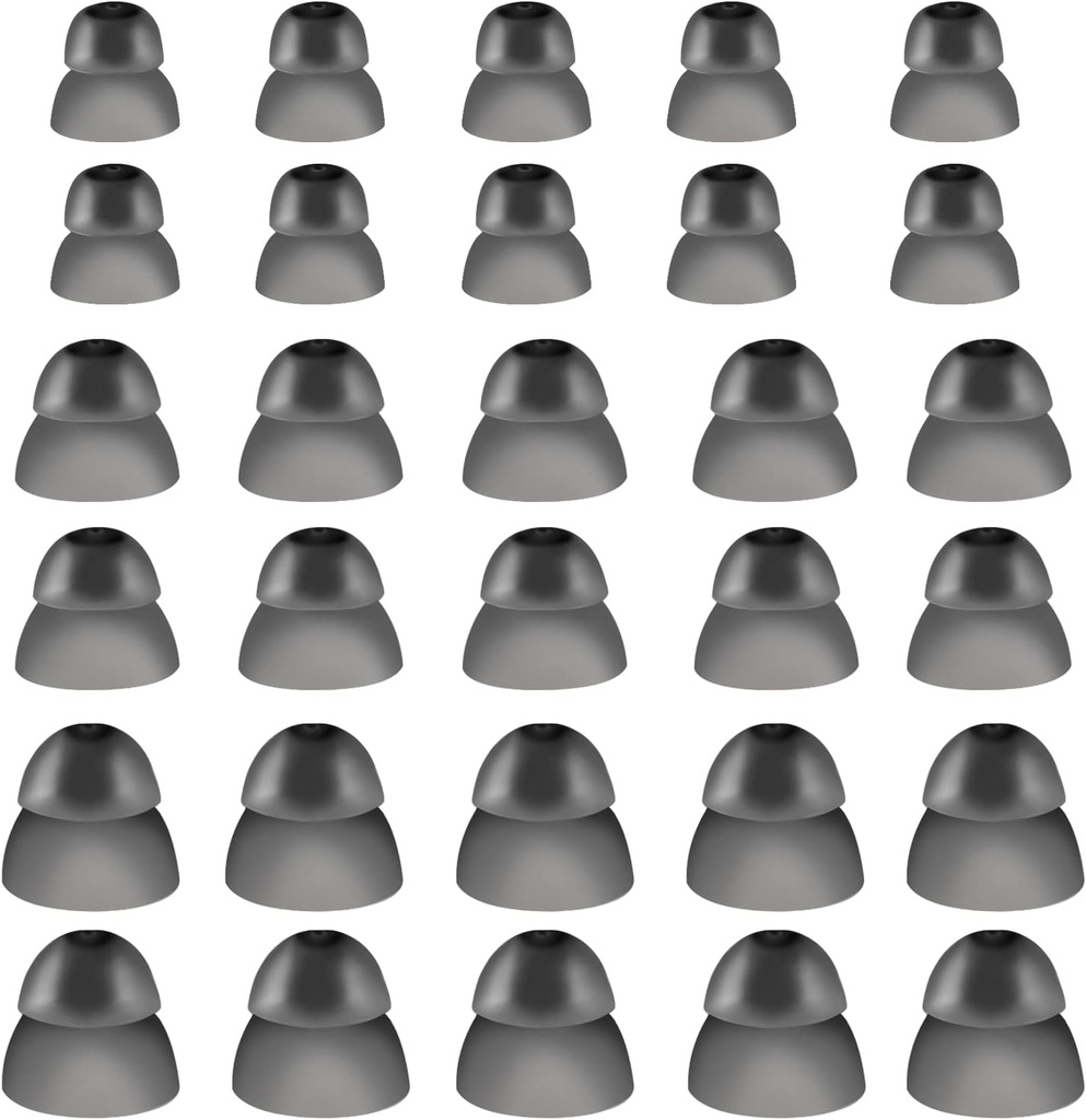 30 Pcs apparecchi acustici in silicone Domes apparecchi acustici Domeggiatori acustici Power Domes Punte auricolari per resound Sure Fit Style RIC RITE e Amplificatore acustici Open Fit BTE (Large, Medium, Small)