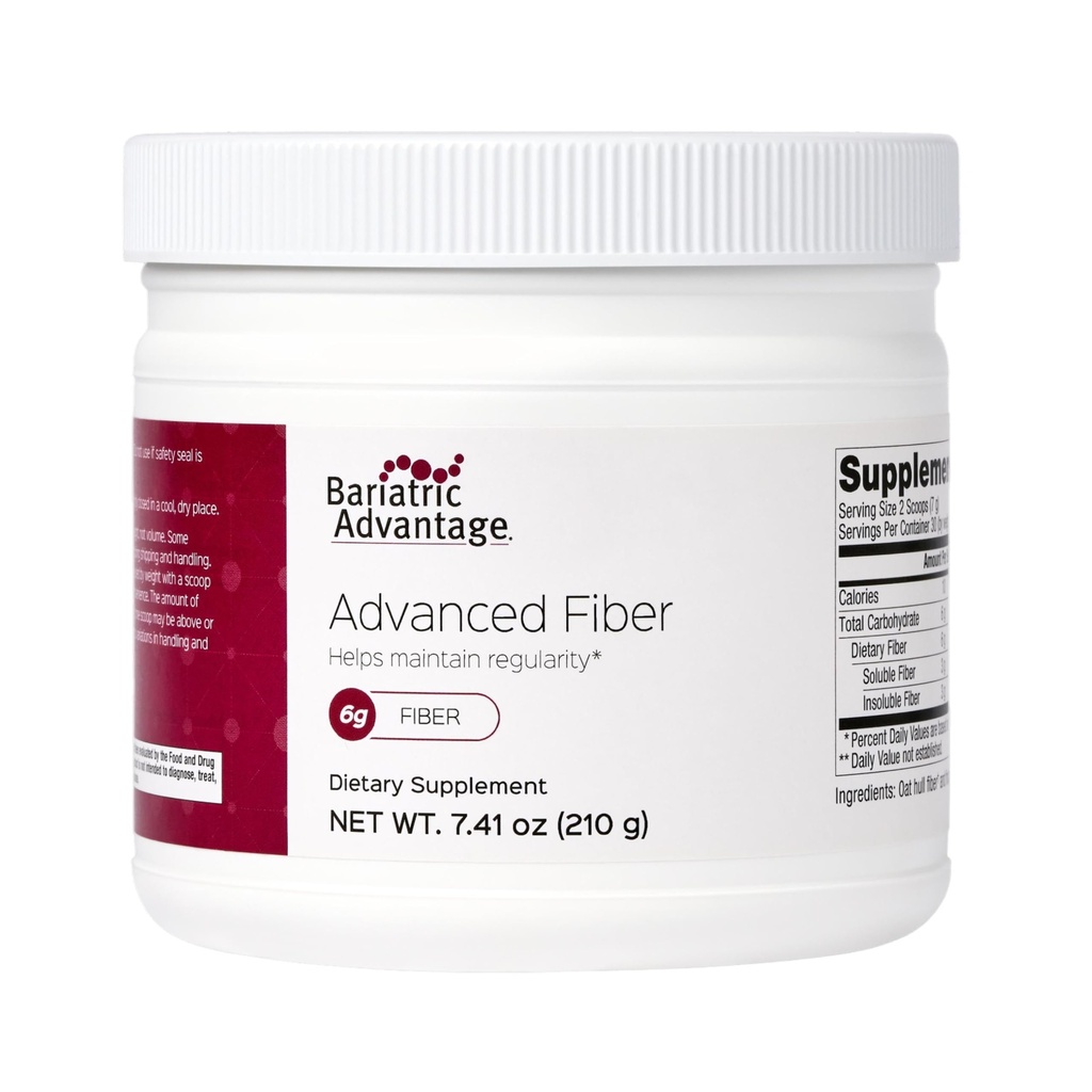 Vantaggio Bariatrico Fibra Avanzata, Formula in Polvere Supporta un ambiente sano Intestinale e aumenta l'assorbimento del calcio e del magnesio - non aromatizzato, 30 Serve